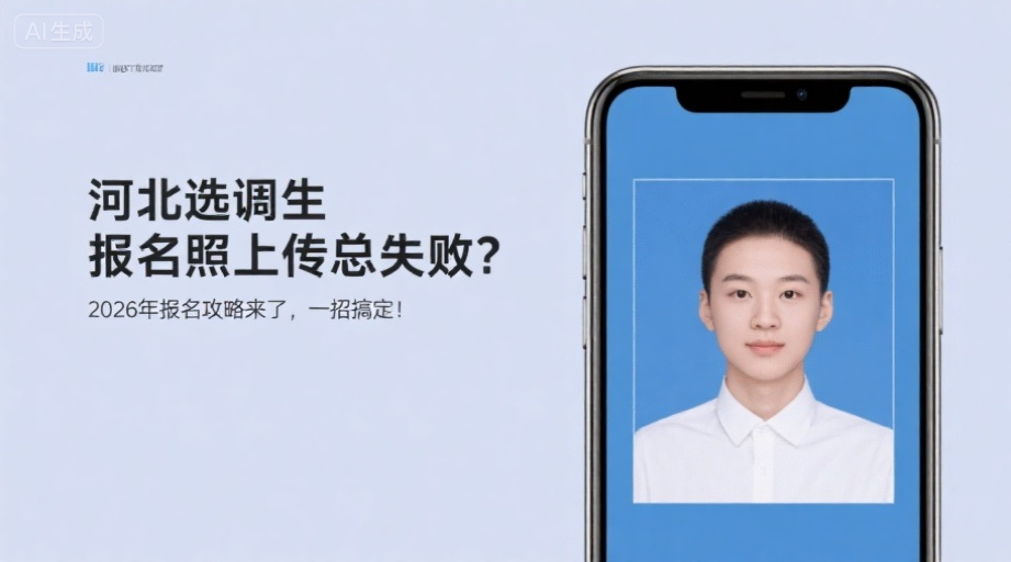 河北选调生报名照上传总失败？2026年报名攻略来了，一招搞定！相关示意图1