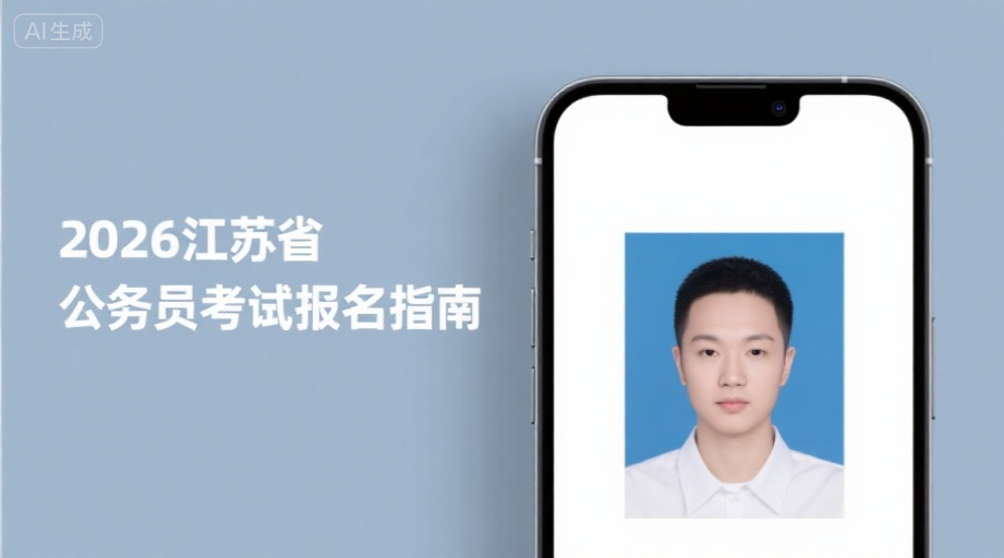2026江苏省考报名攻略：照片上传失败？详细流程+一键制作教程相关示意图1