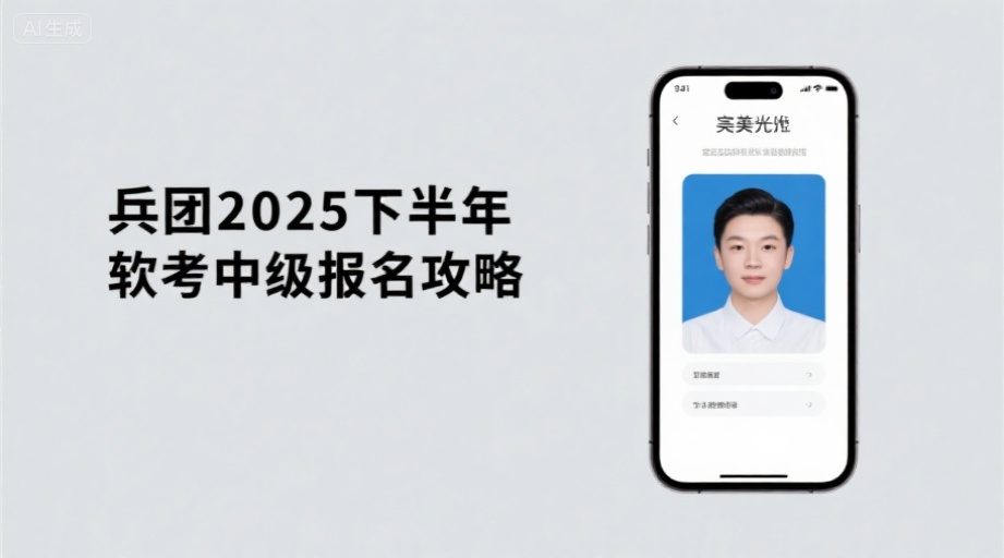 兵团软考报名照上传必读！9月10日截止前速看2026下半年中级考试攻略相关示意图1