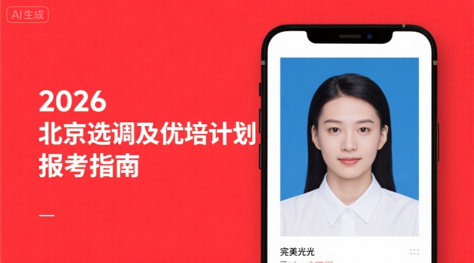 2026北京选调报名照上传通关秘籍！3秒解决‘审核不通过’难题相关示意图1