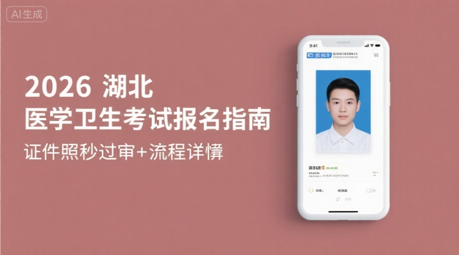2026湖北医学卫生考试报名指南：证件照秒过审+全流程详解相关示意图1
