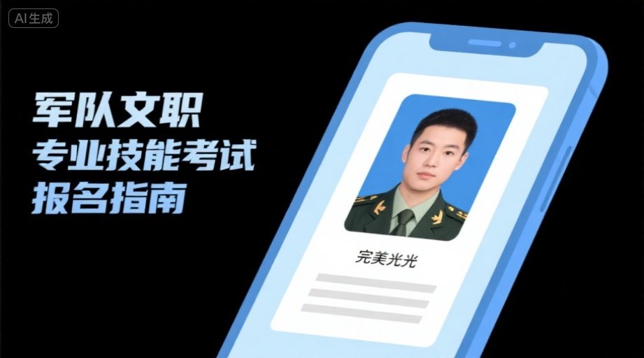 2026军队文职报名照上传必看：手机3分钟搞定官方标准证件照相关示意图1