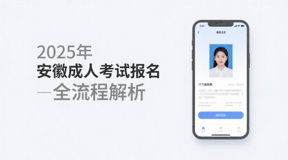 2026安徽成人高考报名开启！一键解决‘报名照上传不通过’难题相关示意图1
