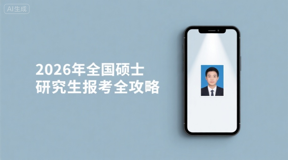 2026考研报名照总被退回？三步搞定规范证件照！相关示意图1