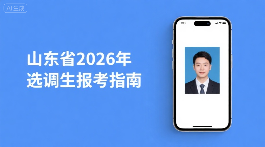 2026山东选调生报名照要求全解析，手机制作一次过审！相关示意图1