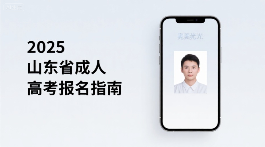 2026山东成考报名照上传不通过？详细要求+手机制作全攻略相关示意图1
