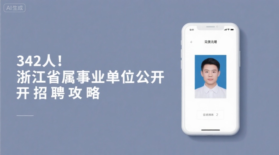 浙江省事业单位报名照要求全解析，手机上传一次过审秘诀相关示意图1