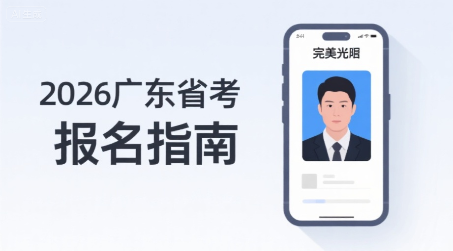 2026广东省考报名照上传必看！一次通过秘籍全解析相关示意图1