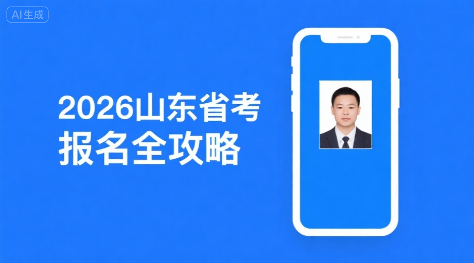 2026山东省考报名照上传必看！解决审核失败+详细尺寸要求相关示意图1