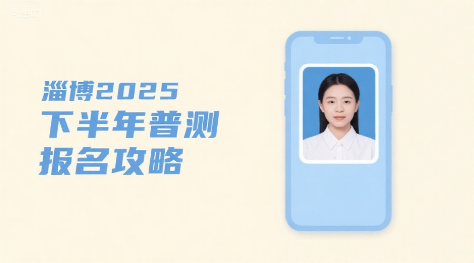 2026淄博普通话报名上传总失败？三步搞定合规证件照相关示意图1