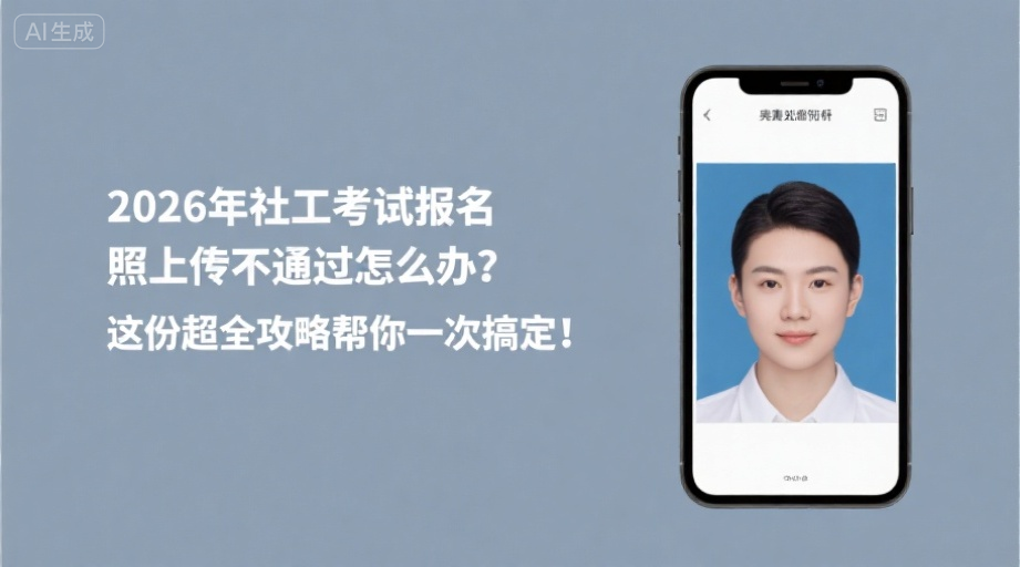 2026年社工考试报名照上传不通过怎么办？这份超全攻略帮你一次搞定！相关示意图1