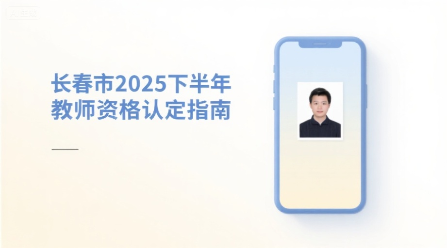 2026长春教资认定报名必看：手机拍证件照一次通过秘籍！相关示意图1