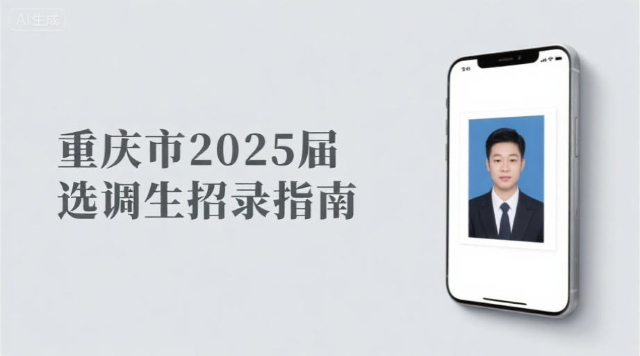2026重庆选调生报名照上传不通过？一招解决审核难题相关示意图1