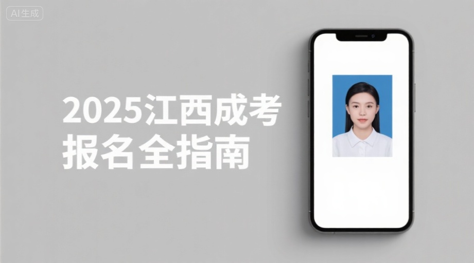 2026江西成人高考报名照总被拒？一招教你快速生成合规证件照相关示意图1