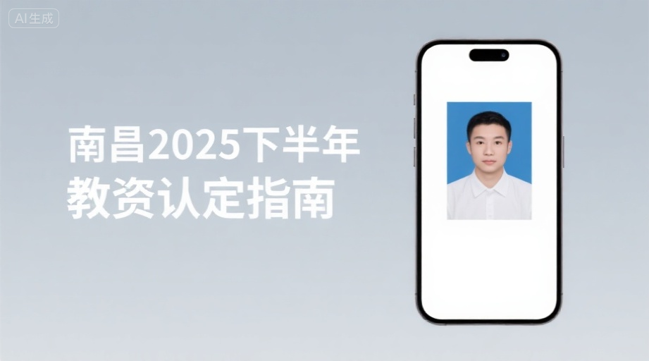 2026南昌教资认定照片上传全攻略，手机轻松搞定报名照！相关示意图1