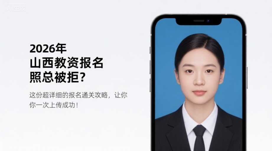 2026年山西教资报名照总被拒？这份超详细的报名通关攻略，让你一次上传成功！相关示意图1