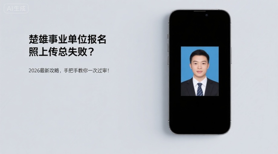 楚雄事业单位报名照上传总失败？2026最新攻略，手把手教你一次过审！相关示意图1