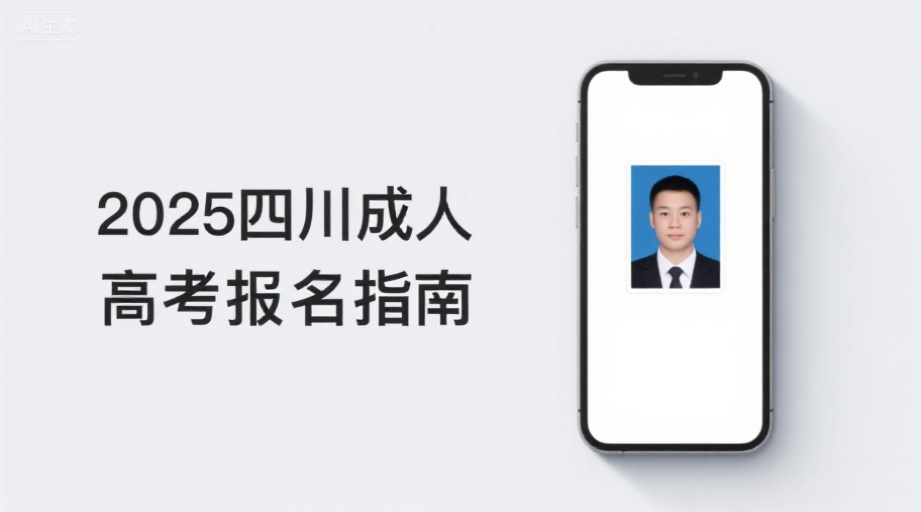四川2026成考报名照片上传失败？教你一键生成合规证件照相关示意图1