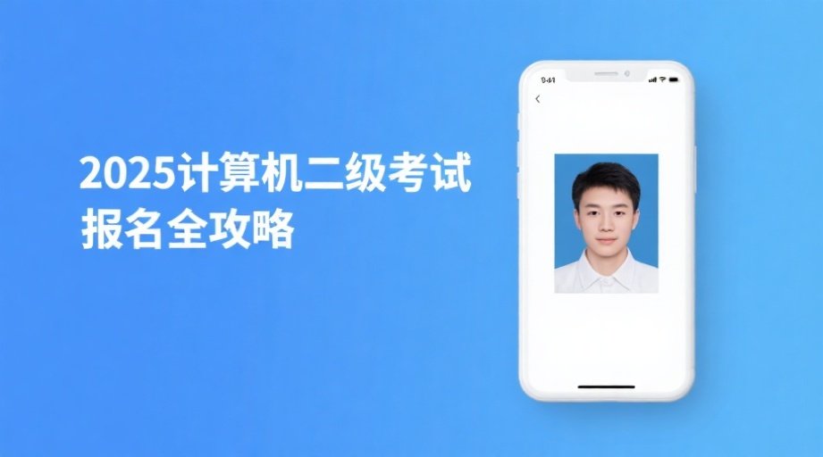 2026计算机二级报考必看！照片总被拒？教你5分钟搞定合规证件照相关示意图1