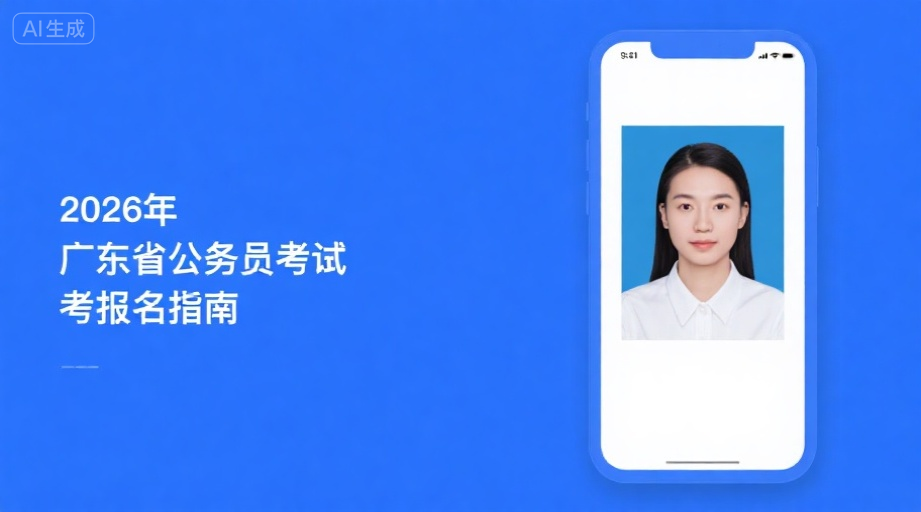 2026广东省考报名攻略：证件照上传失败？3分钟搞定合格照片！相关示意图1
