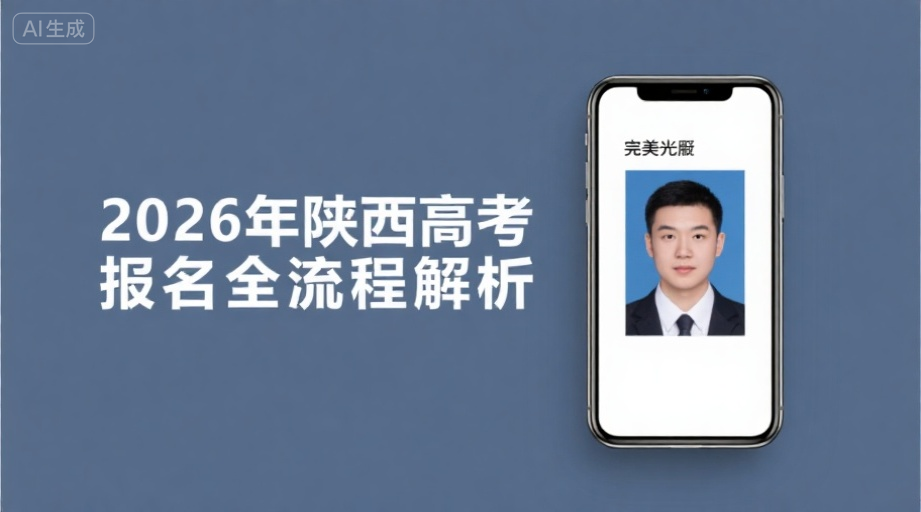 2026陕西高考报名照总被退回？三分钟教你制作合规证件照相关示意图1