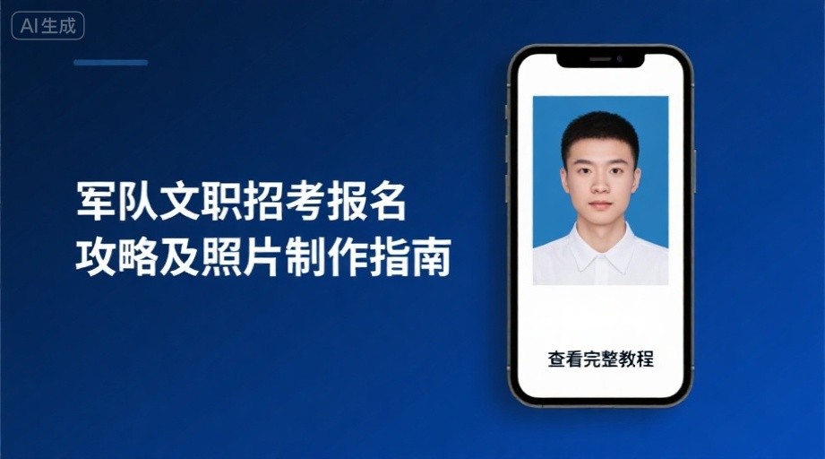 2026军队文职报名照总被拒？一招教你快速过审！相关示意图1