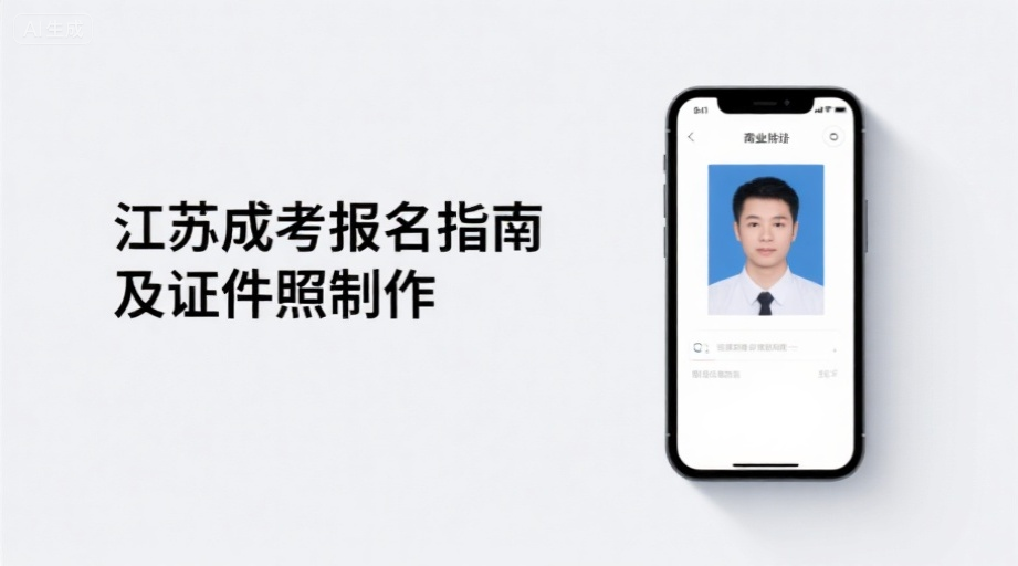 2026江苏成人高考报名照上传全攻略，手机一键生成合规证件照相关示意图1