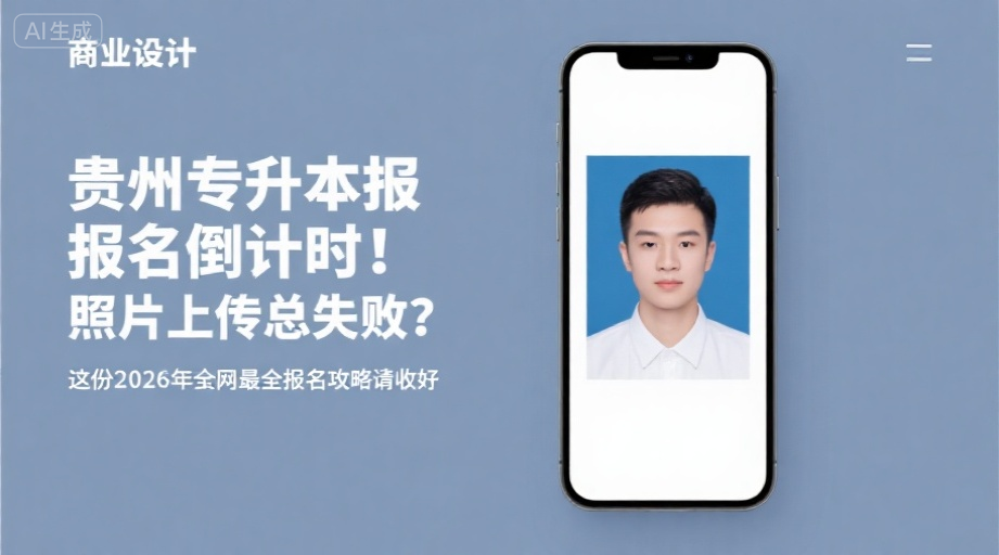 贵州专升本报名倒计时！照片上传总失败？这份2026年全网最全报名攻略请收好相关示意图1