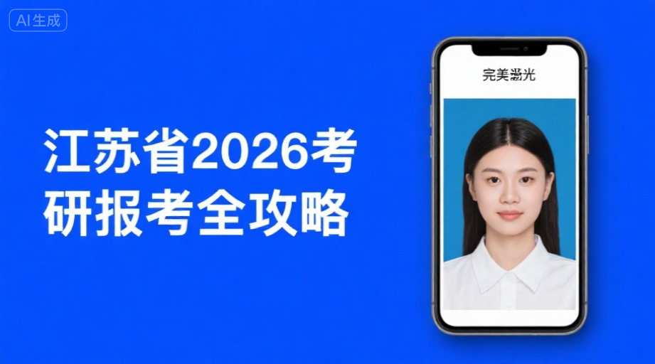 江苏省2026考研报名照总被拒？3分钟掌握上传秘诀相关示意图1