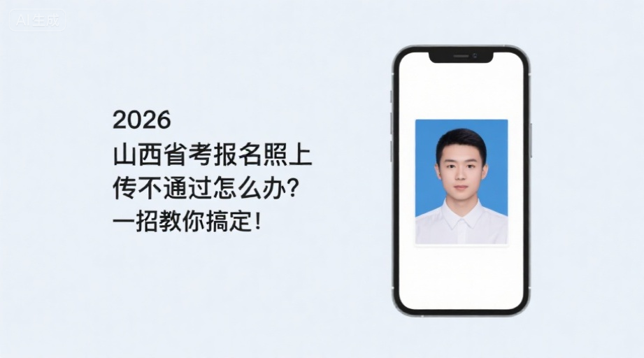 2026山西省考报名照上传不通过怎么办？一招教你搞定！相关示意图1