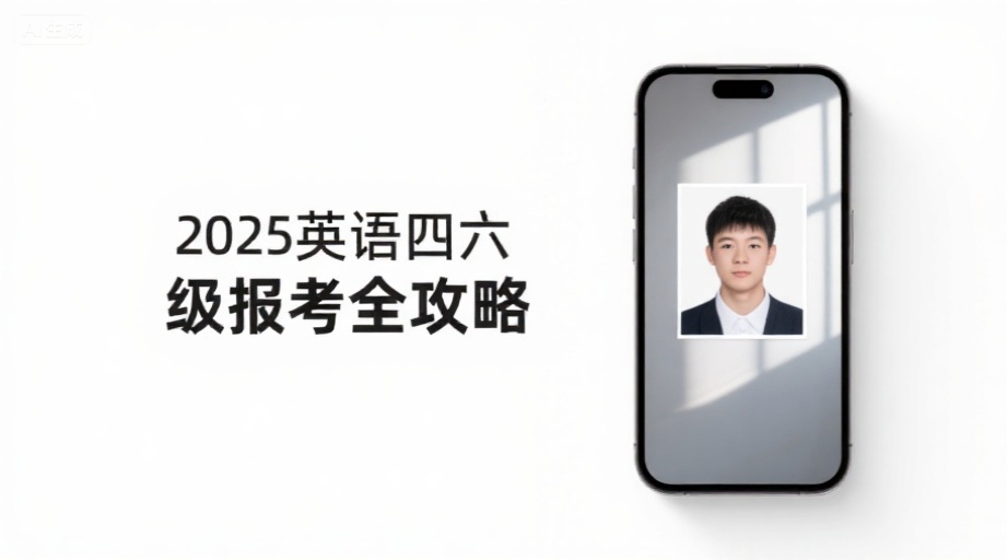 四六级报名照总被拒？手把手教你30秒搞定合规证件照相关示意图1