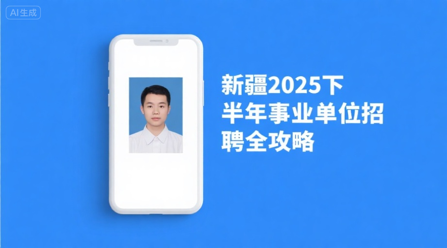 2026新疆事业单位招聘报名照上传不通过？一键生成合规证件照！相关示意图1