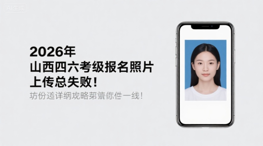 2026年山西四六级报名照片上传总失败？这份超详细攻略帮你一次搞定！相关示意图1