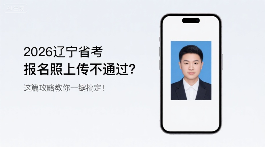 2026辽宁省考报名照上传不通过？这篇攻略教你一键搞定！相关示意图1