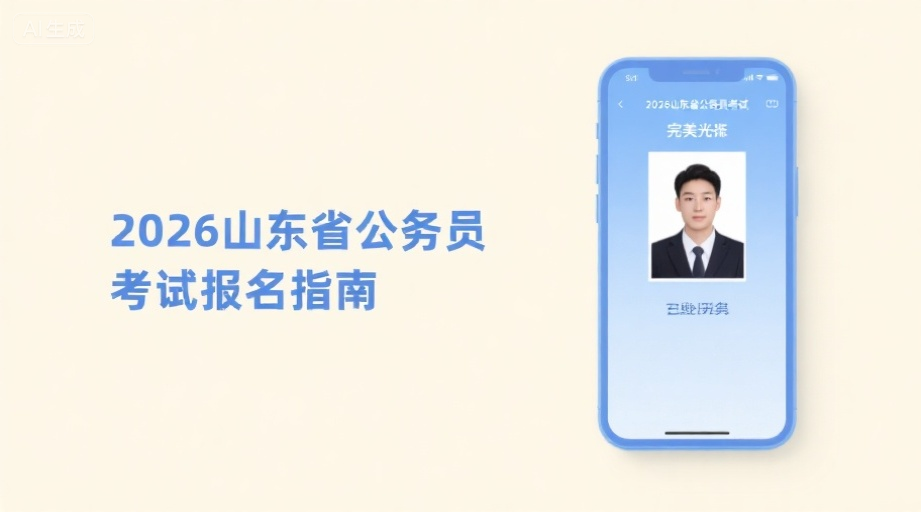2026山东省考报名必看：一键生成合规证件照+报名详细流程相关示意图1
